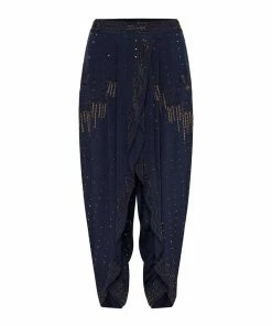 Camilla EBoutique (US) Sale Clothing GATHERED WRAP FRONT TROUSER LUXE NAVY