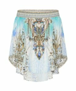 Camilla EBoutique (US) OFF SHOULDER SHIRRED BLOUSE GATSBYS GIRL Sale Clothing