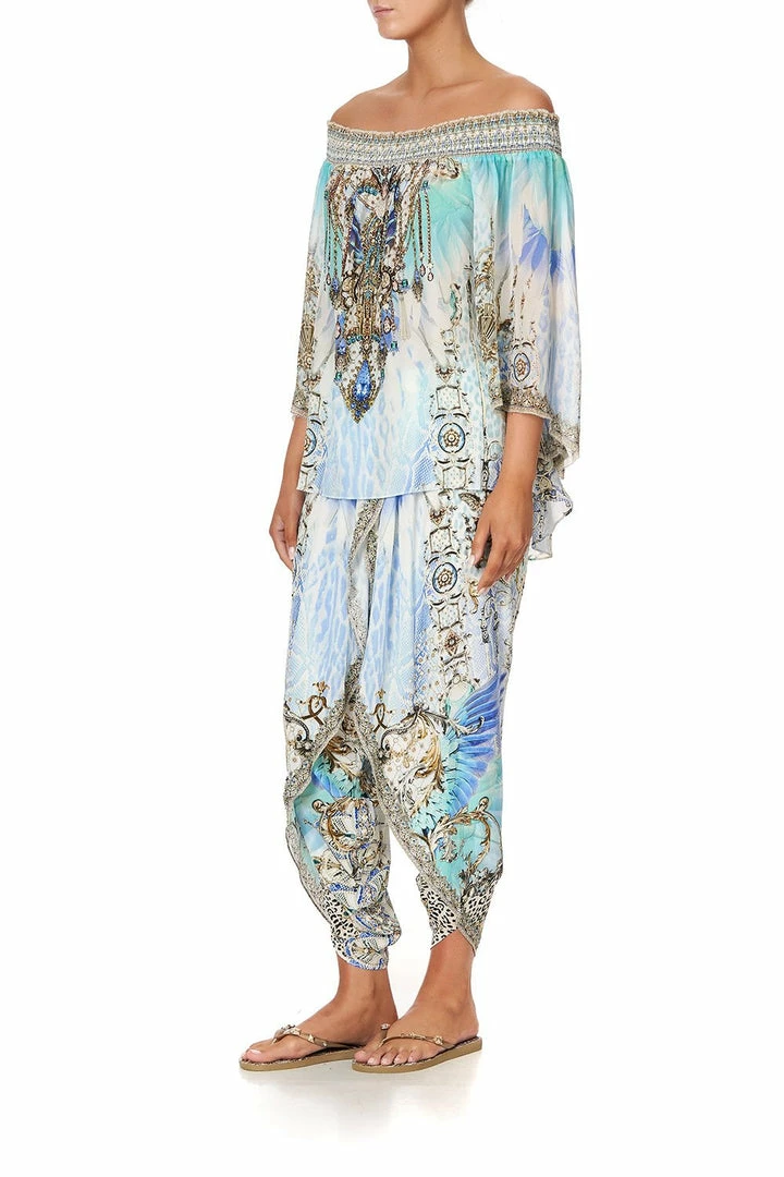 Camilla EBoutique (US) OFF SHOULDER SHIRRED BLOUSE GATSBYS GIRL Sale Clothing