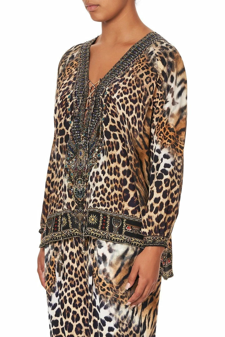 Camilla EBoutique (US) LACE UP BLOUSE CALL OF THE CATHEDRAL