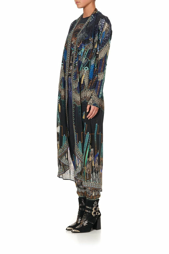 Camilla EBoutique (US) Up To 50% Off LONG CASUAL JACKET WITH POCKETS DRIPPING IN DECO