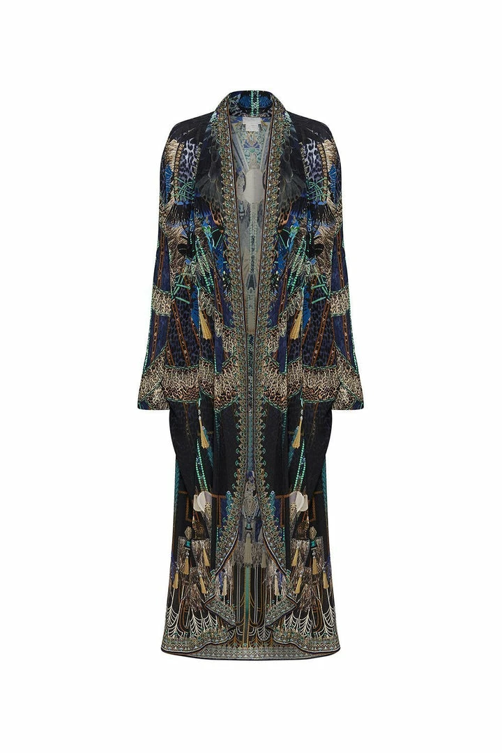 Camilla EBoutique (US) Up To 50% Off LONG CASUAL JACKET WITH POCKETS DRIPPING IN DECO