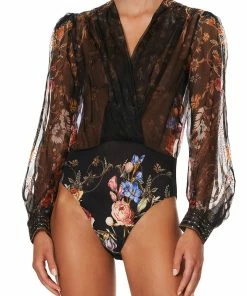 Camilla EBoutique (US) BLOUSON SLEEVE BODY SUIT BLUSHING MANOR Up To 40% Off
