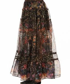 Camilla EBoutique (US) Up To 30% Off 4 TIERED GATHERED SKIRT BLUSHING MANOR