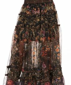 Camilla EBoutique (US) Up To 30% Off 4 TIERED GATHERED SKIRT BLUSHING MANOR