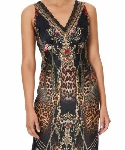 Camilla EBoutique (US) Sale Clothing V-NECK SLIP DRESS GOTHIC GODDESS