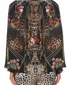 Camilla EBoutique (US) NECK TIE GATHERED BLOUSE GOTHIC GODDESS Up To 50% Off