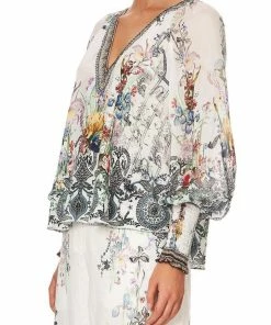 Camilla EBoutique (US) SHIRRED CUFF BLOUSE TRUE ROMANCE