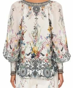 Camilla EBoutique (US) SHIRRED CUFF BLOUSE TRUE ROMANCE