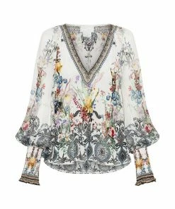 Camilla EBoutique (US) SHIRRED CUFF BLOUSE TRUE ROMANCE