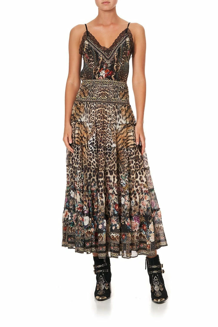 Camilla EBoutique (US) Sale Clothing SHIRRED WAIST TIERED CIRCLE SKIRT CALL OF THE CATHEDRAL