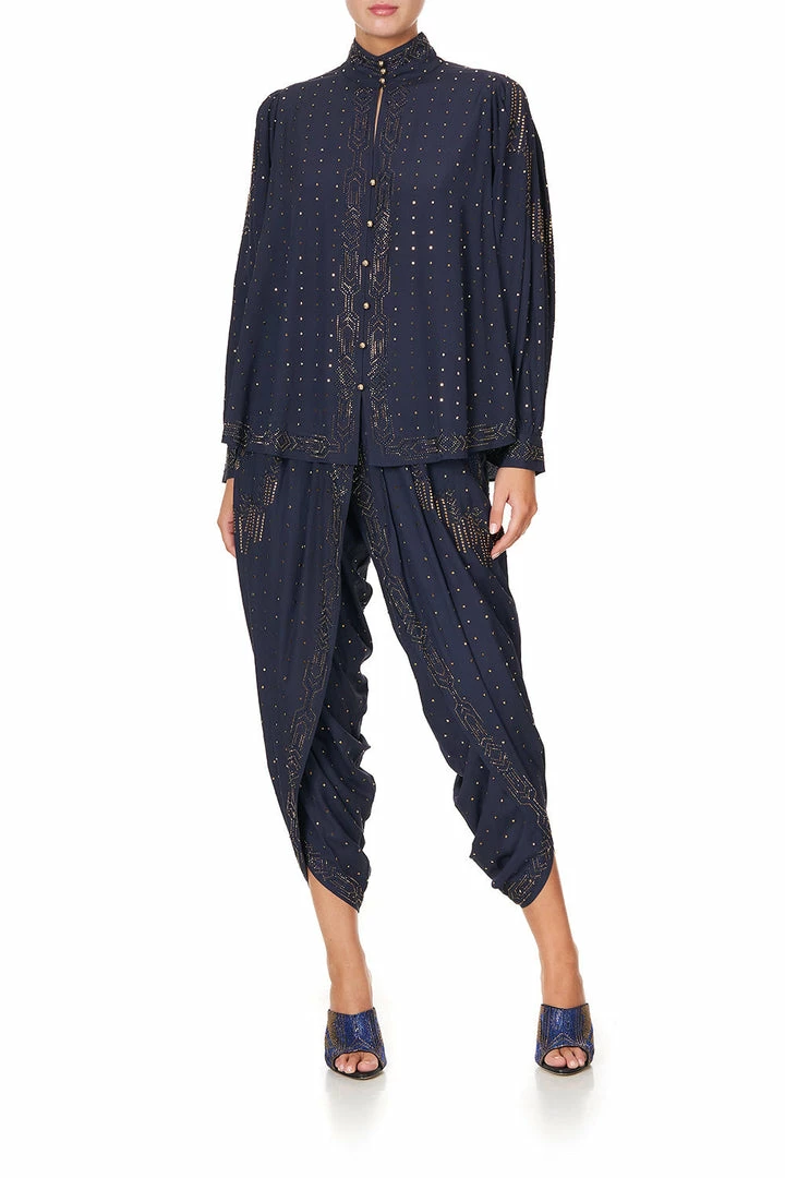 Camilla EBoutique (US) DROP SLEEVE SWING BLOUSE LUXE NAVY Sale Clothing