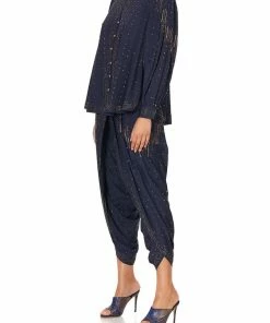 Camilla EBoutique (US) DROP SLEEVE SWING BLOUSE LUXE NAVY Sale Clothing