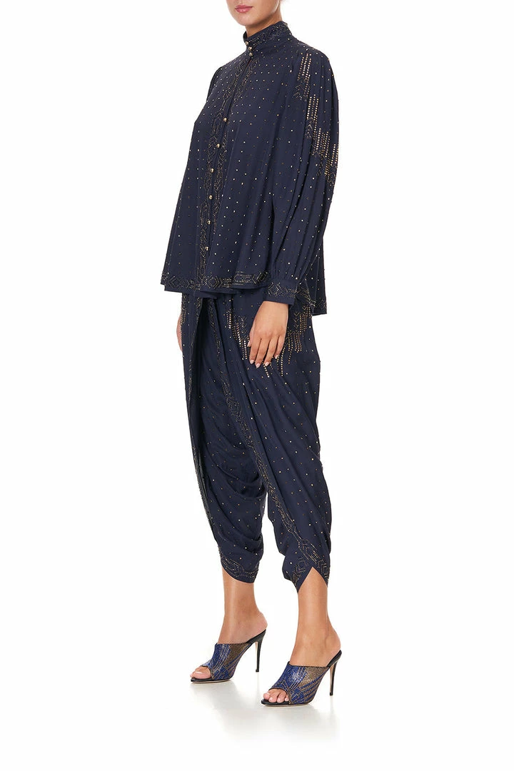 Camilla EBoutique (US) DROP SLEEVE SWING BLOUSE LUXE NAVY Sale Clothing