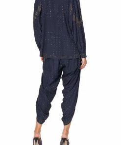 Camilla EBoutique (US) DROP SLEEVE SWING BLOUSE LUXE NAVY Sale Clothing