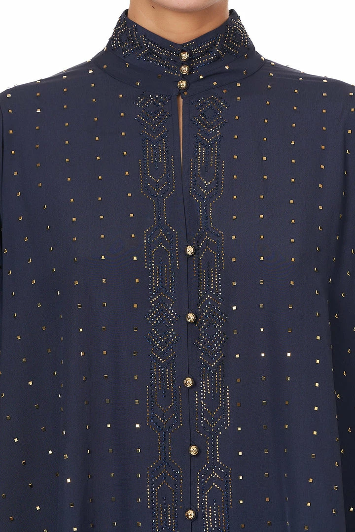 Camilla EBoutique (US) DROP SLEEVE SWING BLOUSE LUXE NAVY Sale Clothing