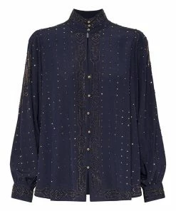 Camilla EBoutique (US) DROP SLEEVE SWING BLOUSE LUXE NAVY Sale Clothing