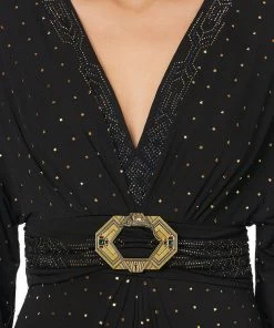 Camilla EBoutique (US) BELTED JERSEY DRESS DRIPPING IN DECO