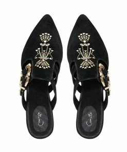 Camilla EBoutique (US) BUCKLE SLIPPER LUXE BLACK