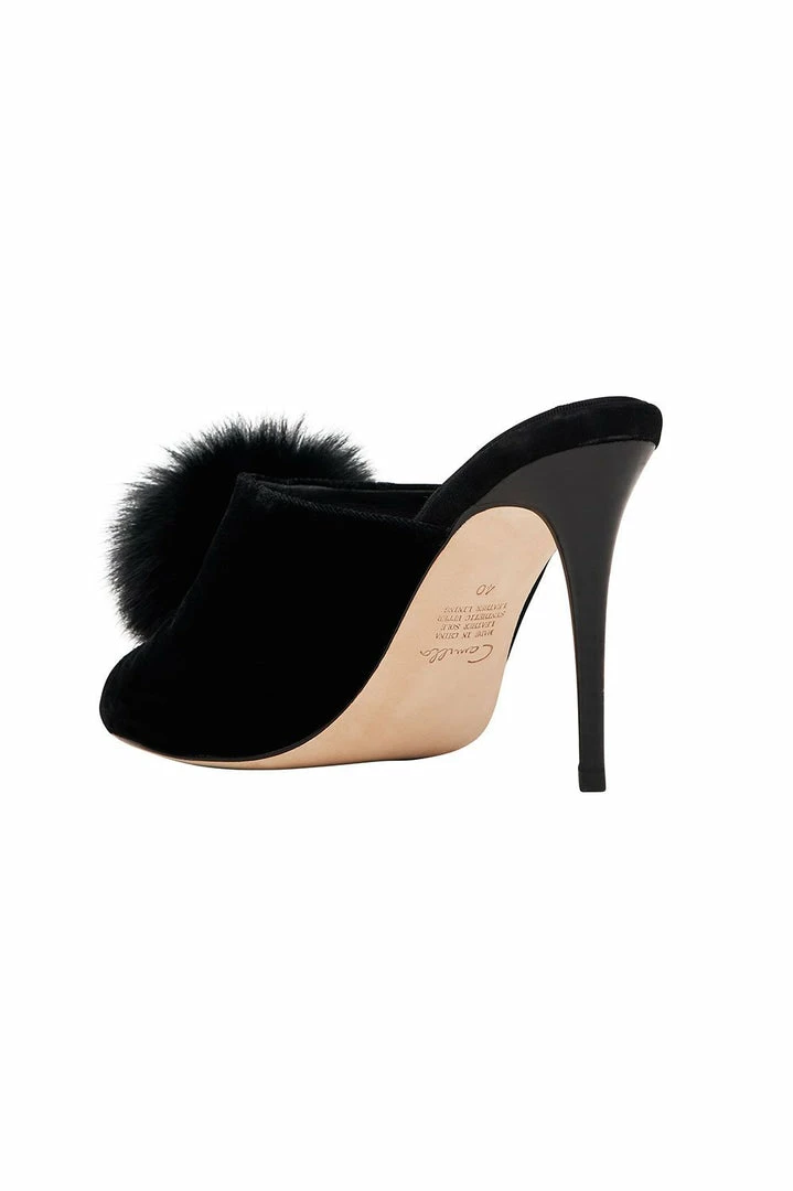 Camilla EBoutique (US) HEELED MULE SOLID BLACK Sale Accessories
