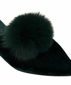Camilla EBoutique (US) POM POM SLIPPER LUXE EMERALD Sale Accessories
