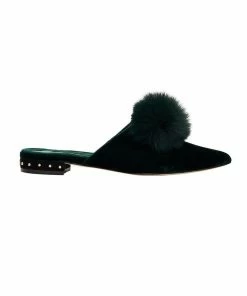 Camilla EBoutique (US) POM POM SLIPPER LUXE EMERALD Sale Accessories