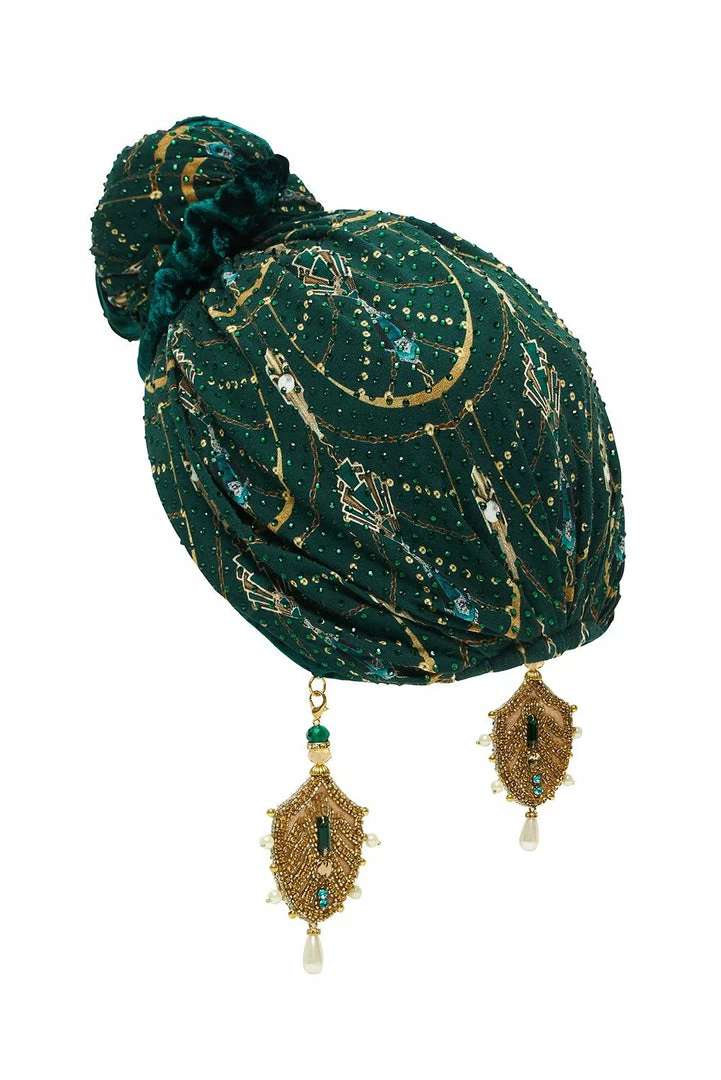 Camilla EBoutique (US) TURBAN WITH EARRINGS FITZGERALDS FLAPPER Up To 30% Off