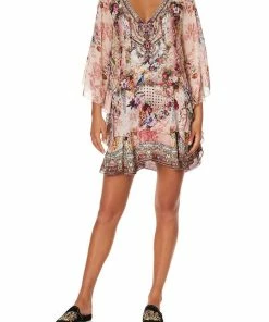 Camilla EBoutique (US) Up To 30% Off LAYERED FRILL SHORT DRESS SUMMONED BY A ROSE