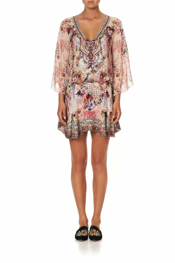 Camilla EBoutique (US) Up To 30% Off LAYERED FRILL SHORT DRESS SUMMONED BY A ROSE