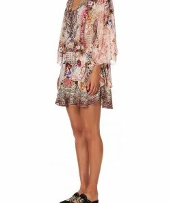 Camilla EBoutique (US) Up To 30% Off LAYERED FRILL SHORT DRESS SUMMONED BY A ROSE