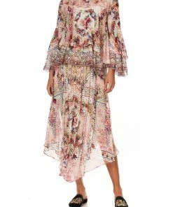 Camilla EBoutique (US) FLARED LAYERED BLOUSE SUMMONED BY A ROSE Up To 30% Off