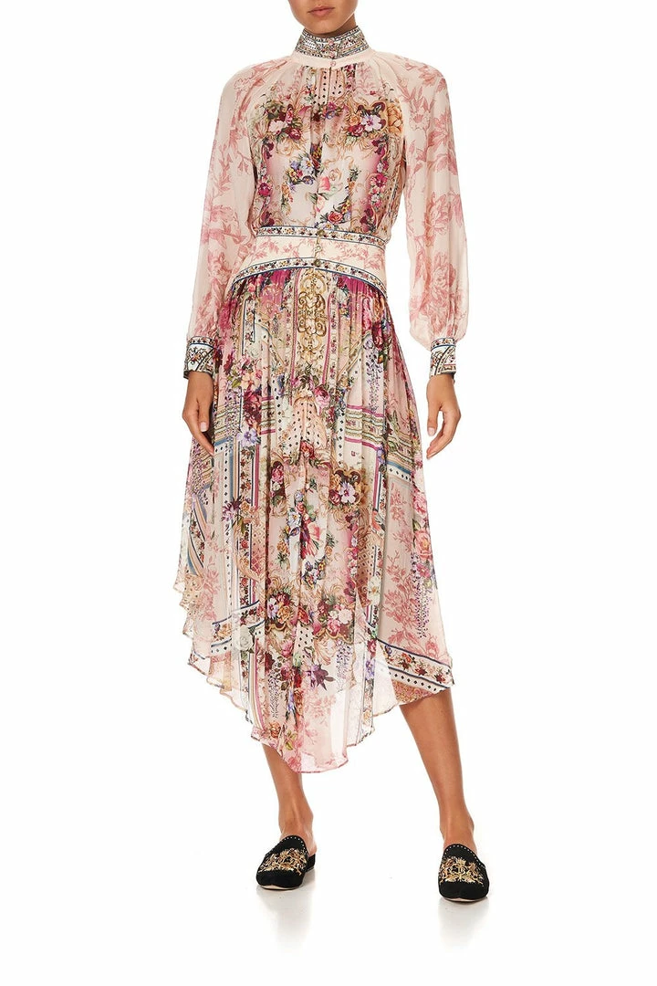 Camilla EBoutique (US) RAGLAN BUTTON UP SHIRT SUMMONED BY A ROSE