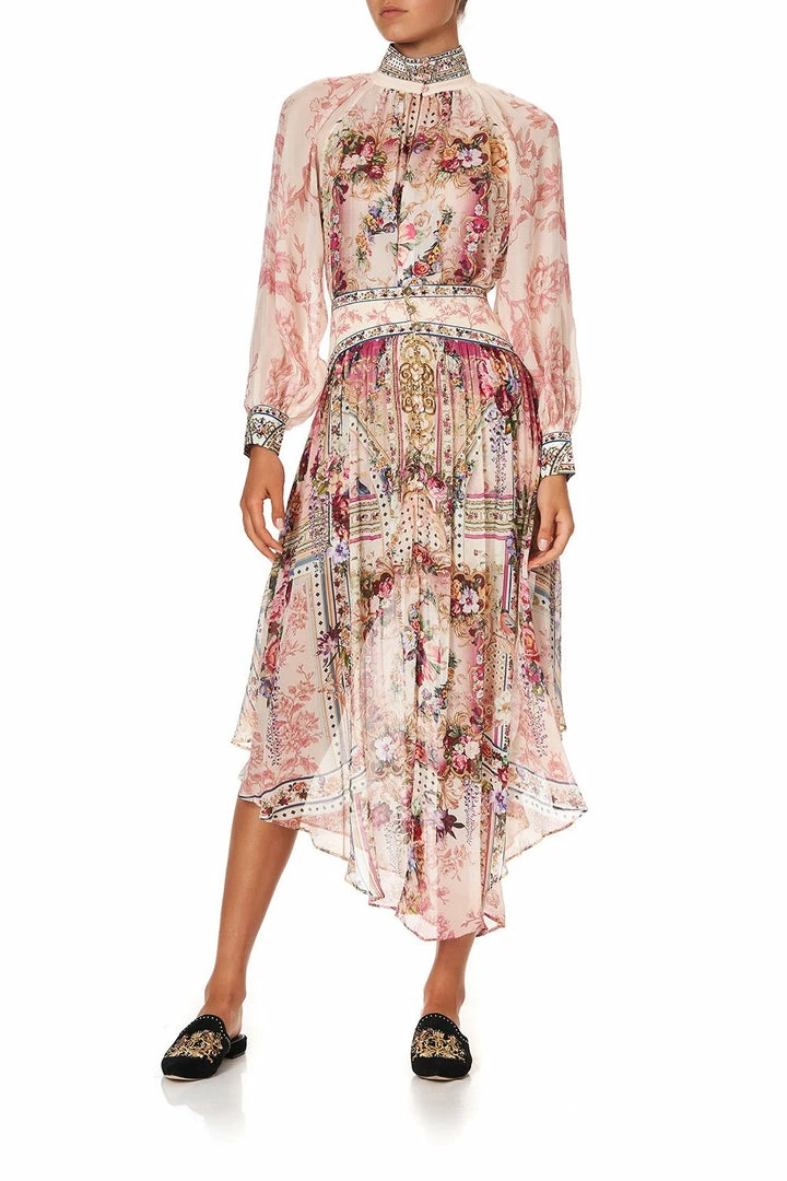 Camilla EBoutique (US) RAGLAN BUTTON UP SHIRT SUMMONED BY A ROSE