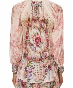 Camilla EBoutique (US) RAGLAN BUTTON UP SHIRT SUMMONED BY A ROSE