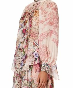 Camilla EBoutique (US) RAGLAN BUTTON UP SHIRT SUMMONED BY A ROSE