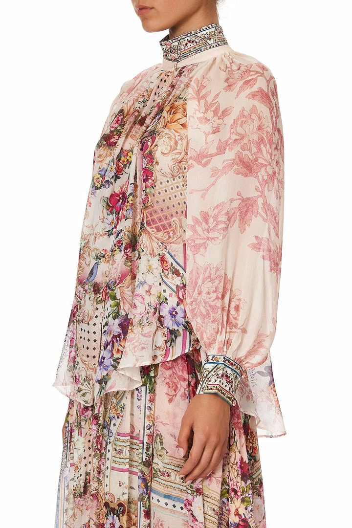 Camilla EBoutique (US) RAGLAN BUTTON UP SHIRT SUMMONED BY A ROSE