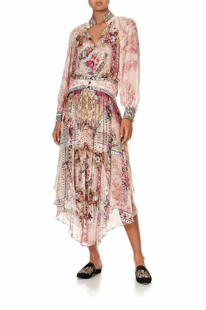 Camilla EBoutique (US) RAGLAN BUTTON UP SHIRT SUMMONED BY A ROSE