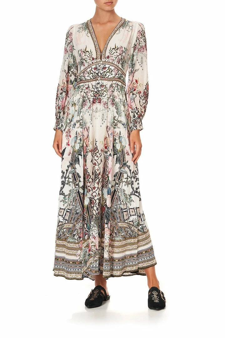 Camilla EBoutique (US) BUTTON DRESS WITH SHAPED WAISTBAND ROMANCE IS BORN Up To 30% Off