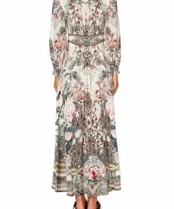 Camilla EBoutique (US) BUTTON DRESS WITH SHAPED WAISTBAND ROMANCE IS BORN Up To 30% Off