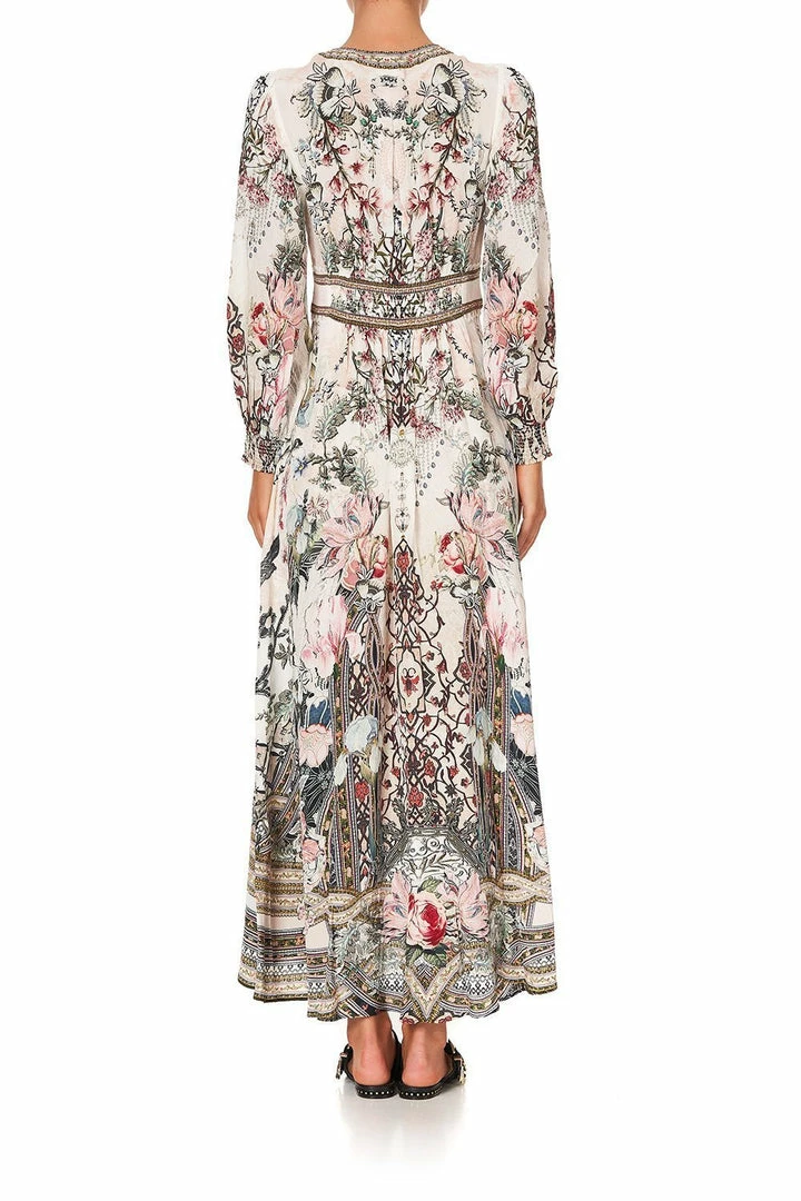 Camilla EBoutique (US) BUTTON DRESS WITH SHAPED WAISTBAND ROMANCE IS BORN Up To 30% Off