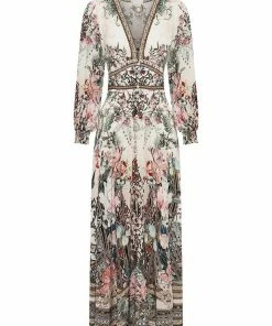 Camilla EBoutique (US) BUTTON DRESS WITH SHAPED WAISTBAND ROMANCE IS BORN Up To 30% Off