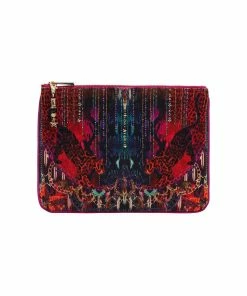 Camilla EBoutique (US) SMALL CANVAS CLUTCH ROCKET WOMAN