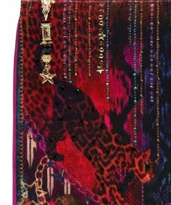 Camilla EBoutique (US) SMALL CANVAS CLUTCH ROCKET WOMAN