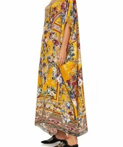 Camilla EBoutique (US) Up To 30% Off ROUND NECK KAFTAN CROWNED ROSES