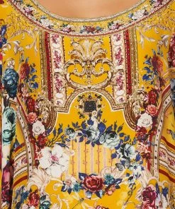 Camilla EBoutique (US) Up To 30% Off ROUND NECK KAFTAN CROWNED ROSES