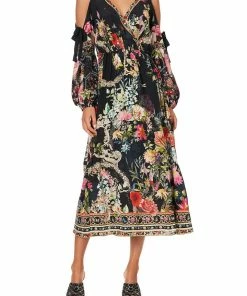 Camilla EBoutique (US) SPLIT SLEEVE WRAP DRESS HAMPTON HIVE