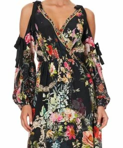 Camilla EBoutique (US) SPLIT SLEEVE WRAP DRESS HAMPTON HIVE