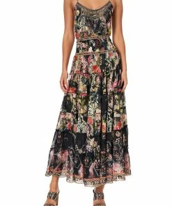 Camilla EBoutique (US) Sale Clothing SHIRRED WAIST TIERED CIRCLE SKIRT HAMPTON HIVE