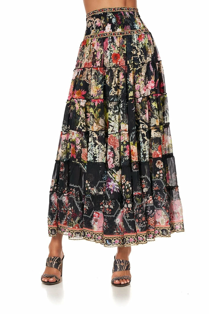 Camilla EBoutique (US) Sale Clothing SHIRRED WAIST TIERED CIRCLE SKIRT HAMPTON HIVE