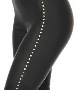 Camilla EBoutique (US) LEGGING WITH INVISIBLE ZIP LEATHER
